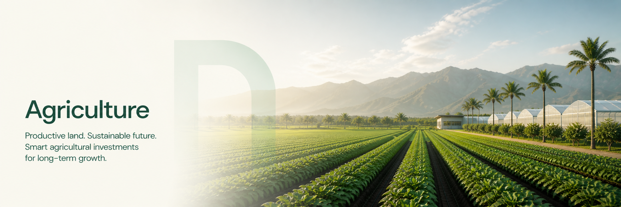 Agriculture land plot illustration
